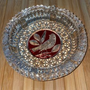 Vintage Hofbauer Crystal Red Byrd Collection NWOT